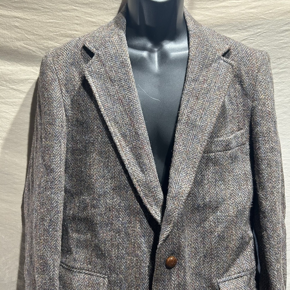 Vintage Levis Tailored Classics Mens Tweed Blazer Sport Coat 40R 100% Wool